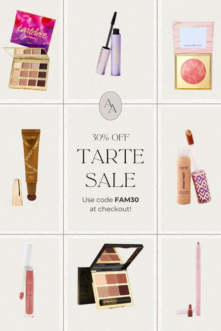 30% off Tarte Sale!! Use code FAM30 at checkout! 

Tarte makeup // makeup favorites // makeup sale 

#LTKbeauty #LTKfindsunder50 #LTKsalealert