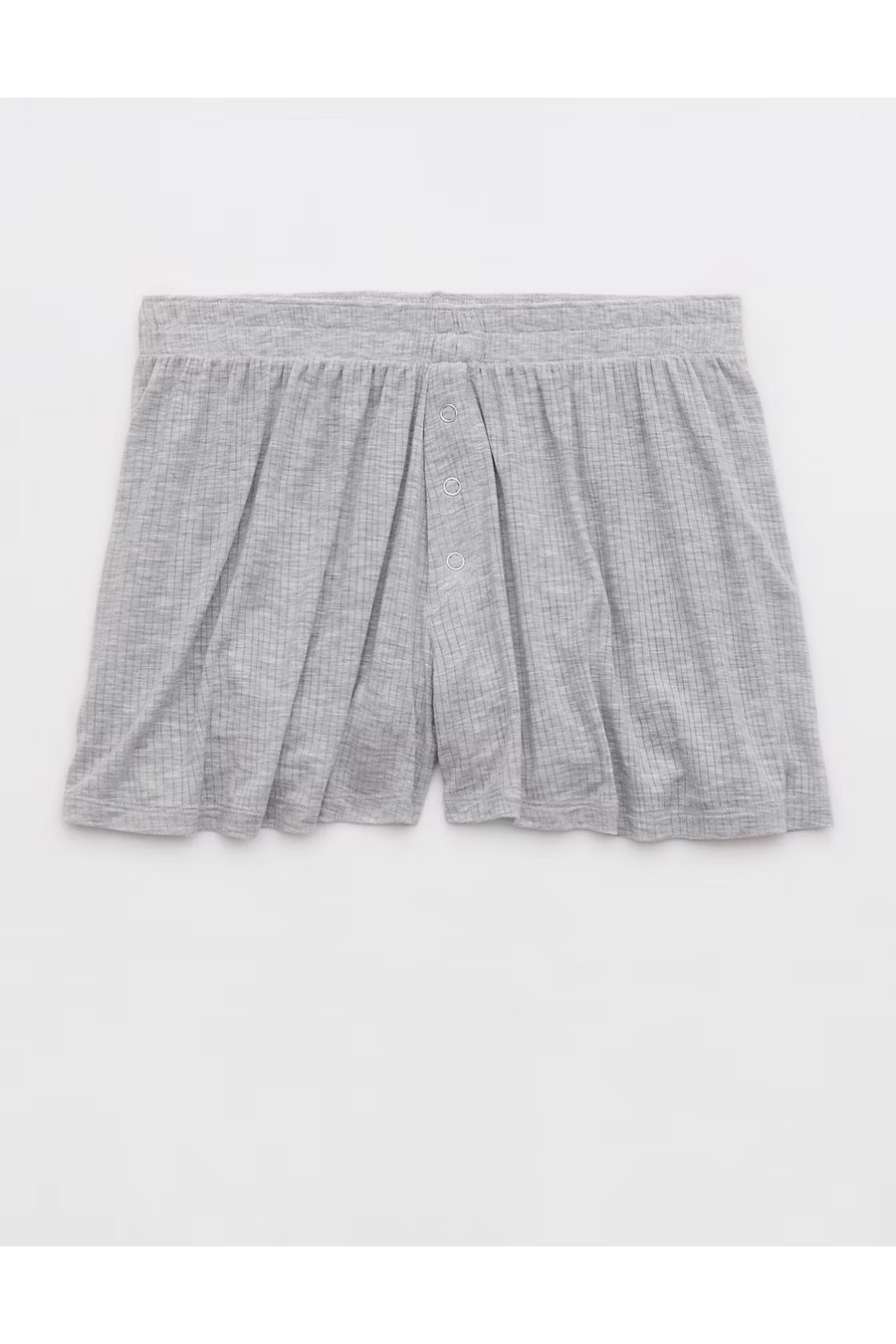 Aerie SuperchillÂ® Modal Rib Boxer Women's Medium Heather Gray M | Aerie