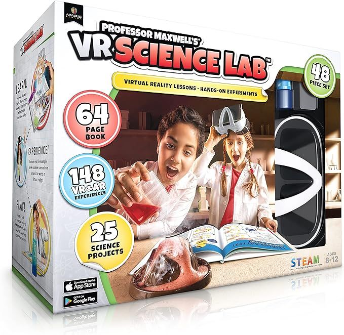 Professor Maxwell's VR Science Lab - Virtual Reality Kids Science Kit, Book and Interactive STEM ... | Amazon (US)