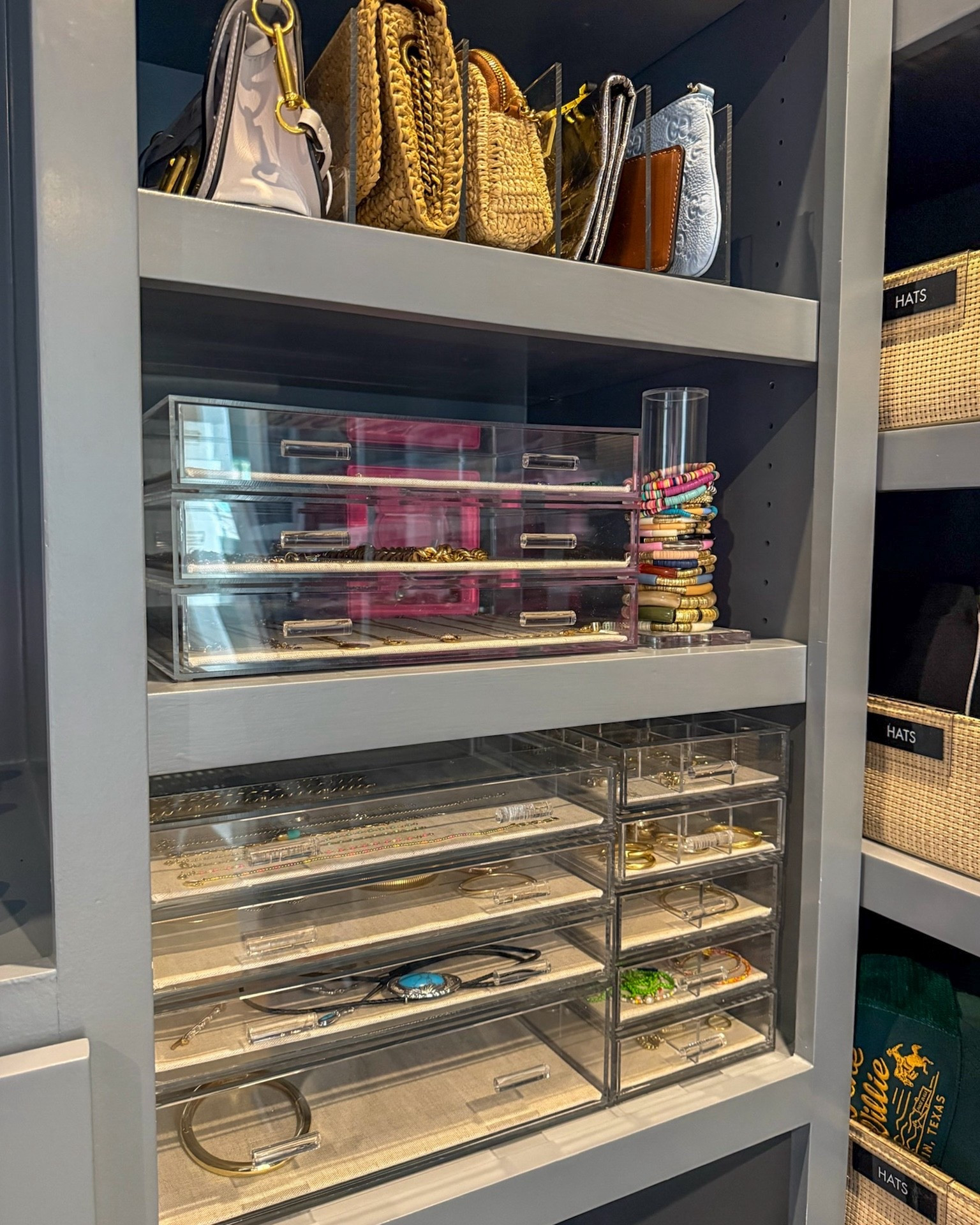 When pieces are visible, protected, and easy to grab, getting ready feels effortless instead of rushed. No tangles. No digging. No forgotten favorites hiding at the bottom of a drawer.

Thoughtful organization doesn't just protect your jewelry, it helps you actually use it. If your accessories are feeling cluttered or overlooked, this is one of the simplest places to start.

#LTKHome #LTKmomlife #LTKmorningroutine