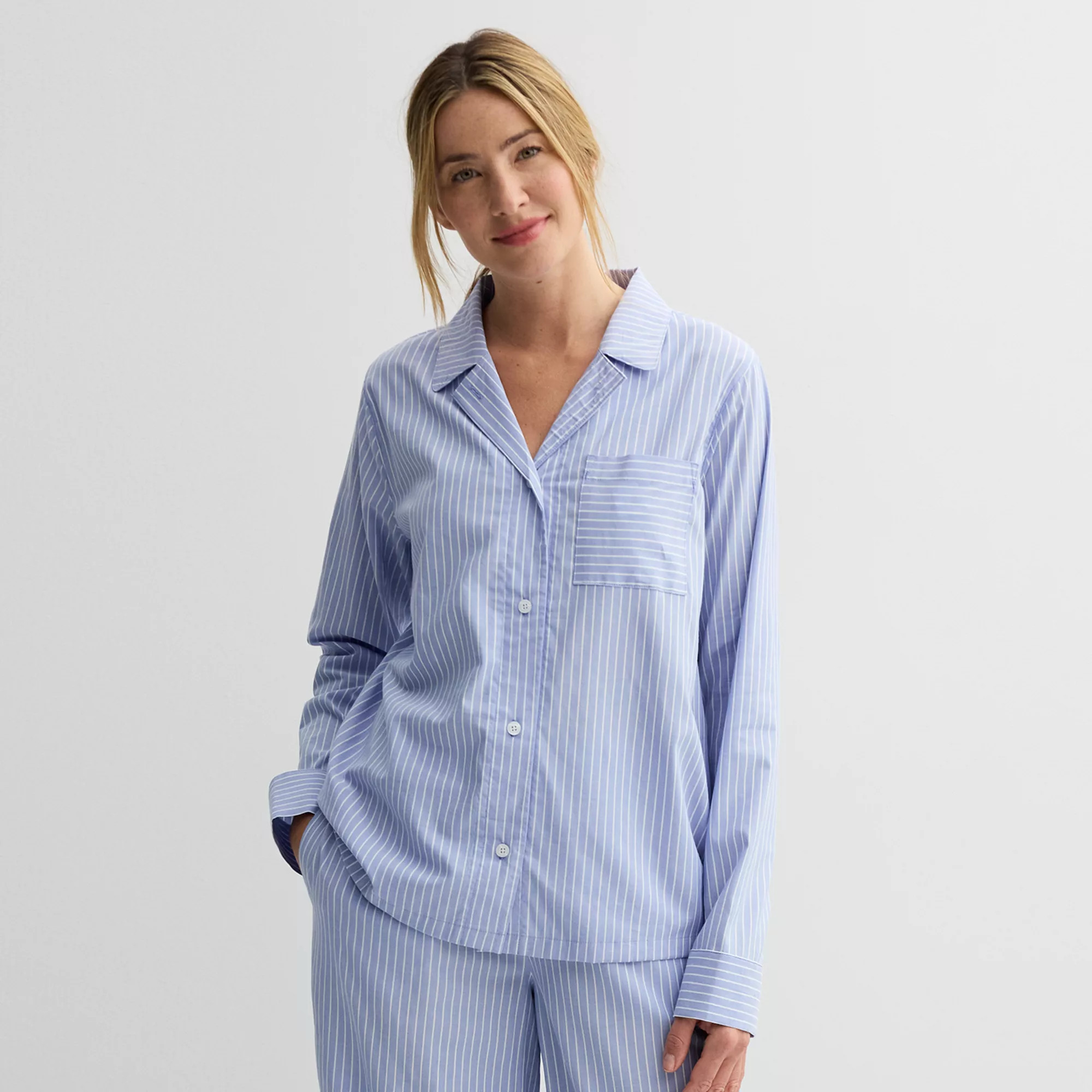 Women's Sonoma Goods For Life® Woven Pajama Top | Kohl's