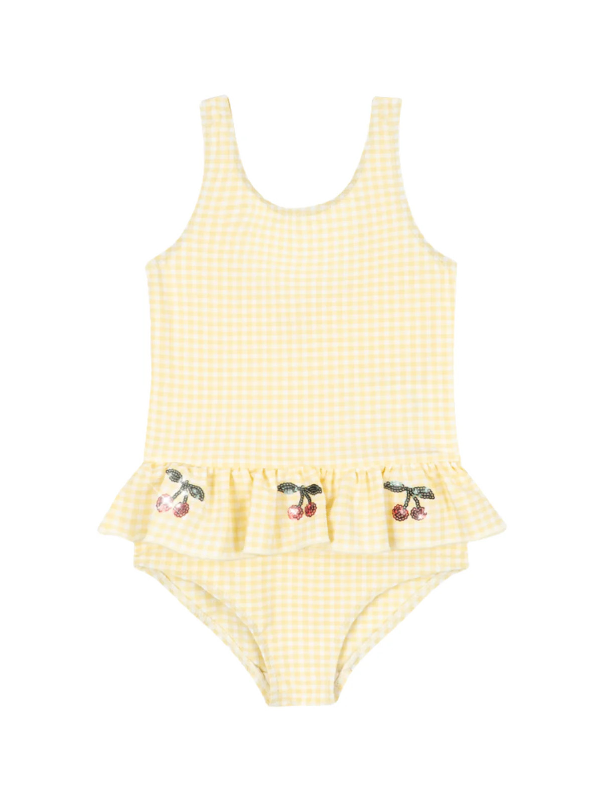 Yellow Cherry Gingham Etta Swimsuit | Danrie