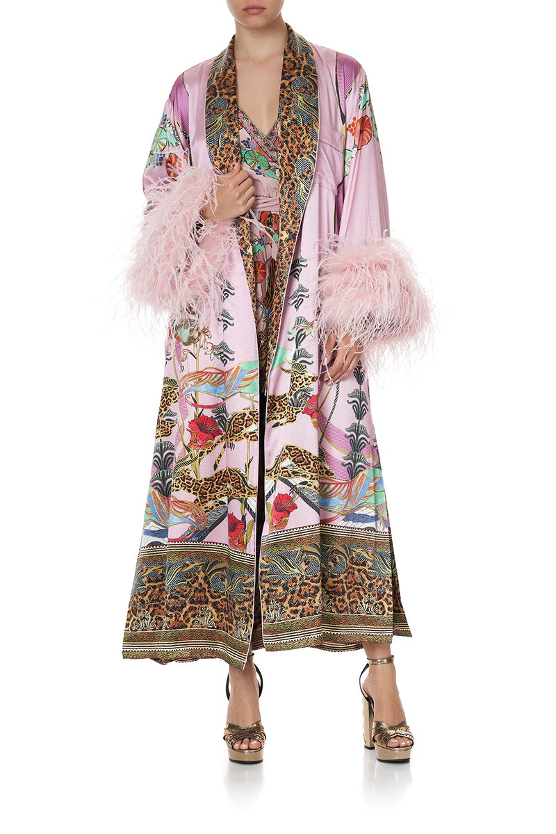 LONG ROBE WITH FLARED SLEEVE ZIBA ZIBA | Camilla US