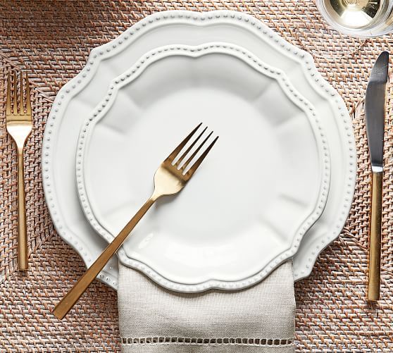 Leila Dinner Plate, Set Of 4 | Pottery Barn (US)