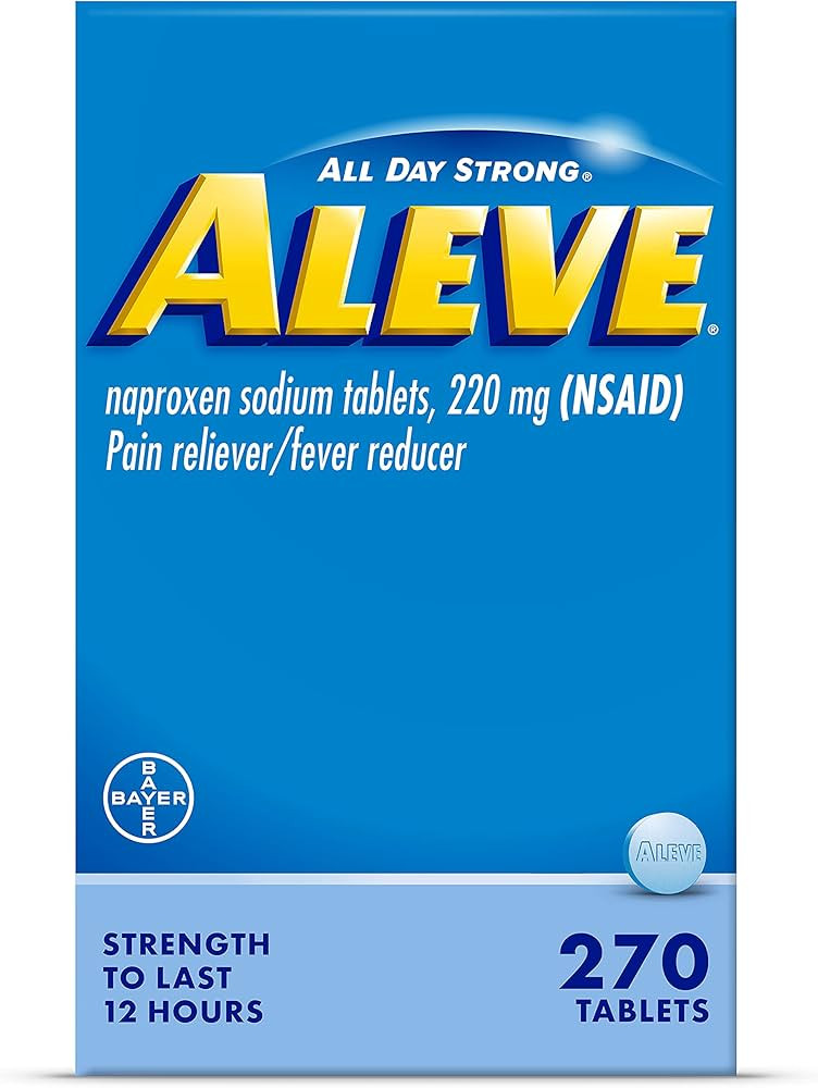 Aleve Pain Relief Naproxen Sodium Tablets, 270 Count | Amazon (US)