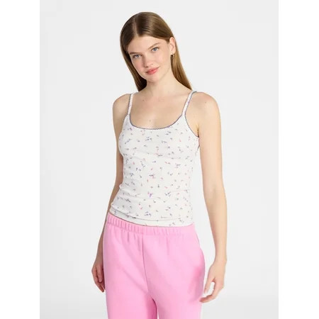 No Boundaries Pointelle Tank Top, Women's XXS-XXL | Walmart (US)