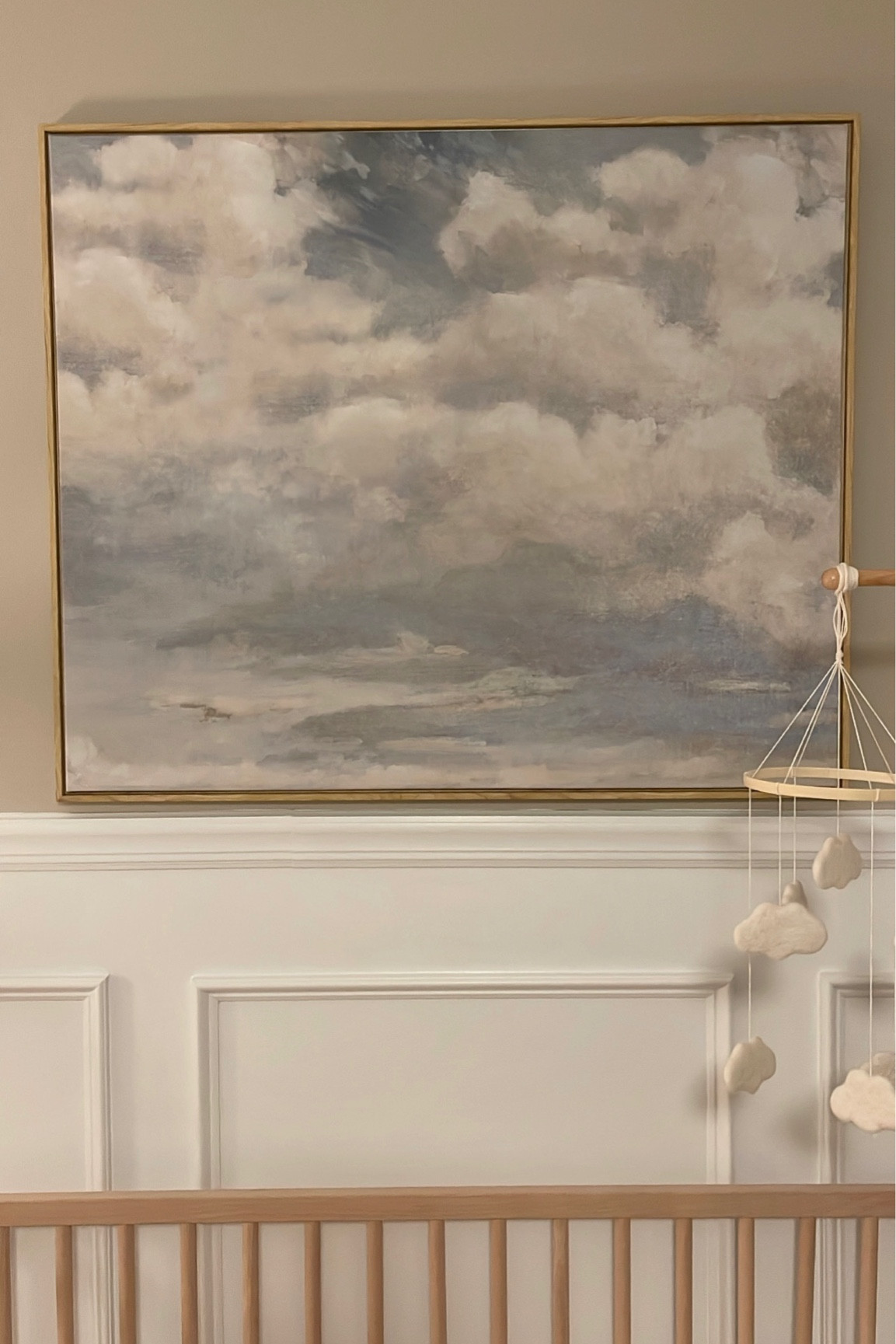 Baby nursery watercolor cloud wall art ☁️ gender neutral, neutral nursery, canvas art, nursery decor inspo, nursery art

#LTKbaby #LTKbump #LTKhome