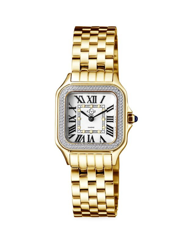Milan 27.5MM Stainless Steel & Diamond Bracelet Watch | Saks Fifth Avenue OFF 5TH