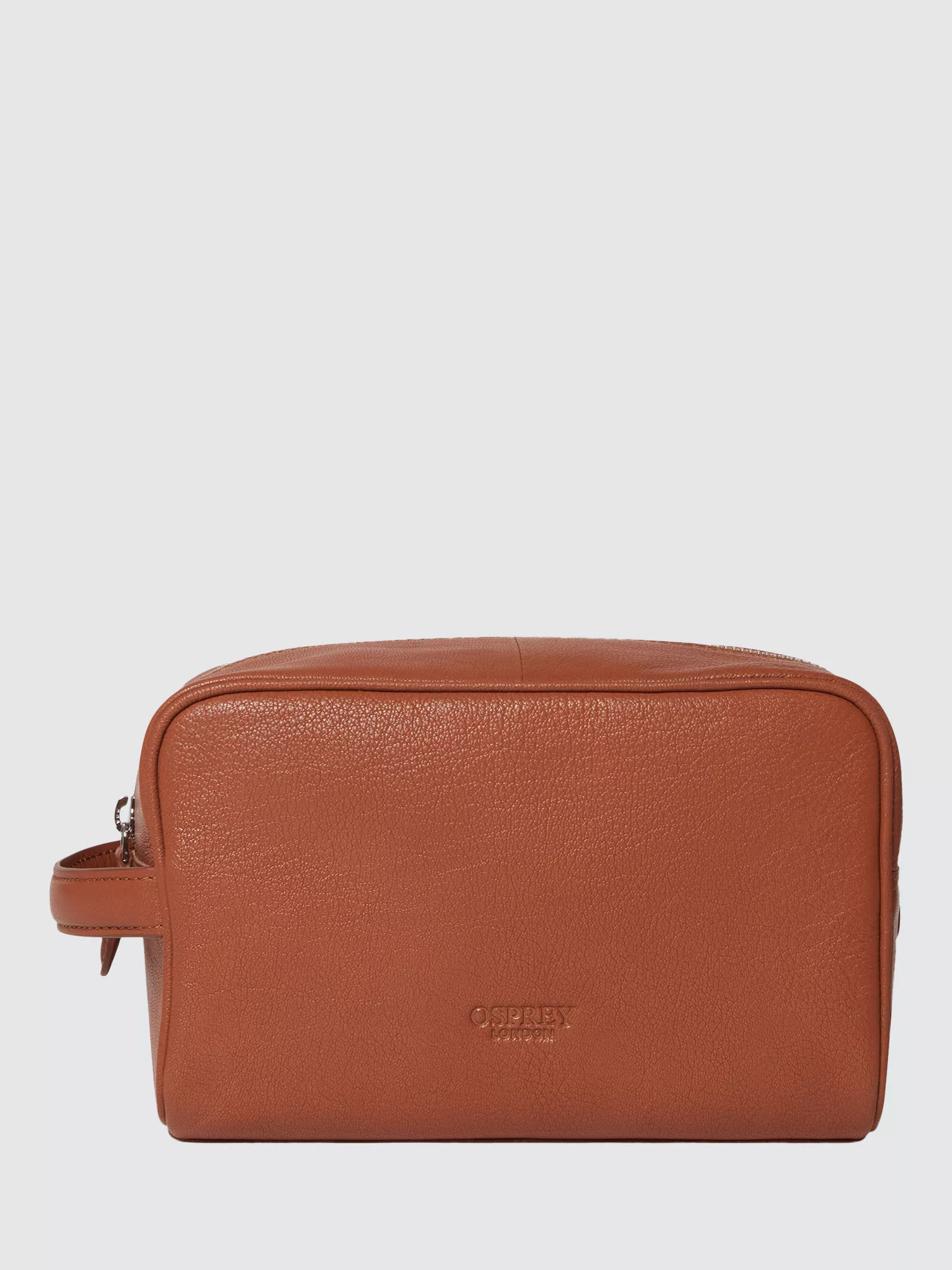 OSPREY LONDON Arlington Leather Wash Bag | John Lewis (UK)