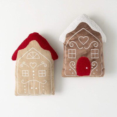 Sullivans 14-in Pillow House (2-Pack) Christmas Decor | Lowe's