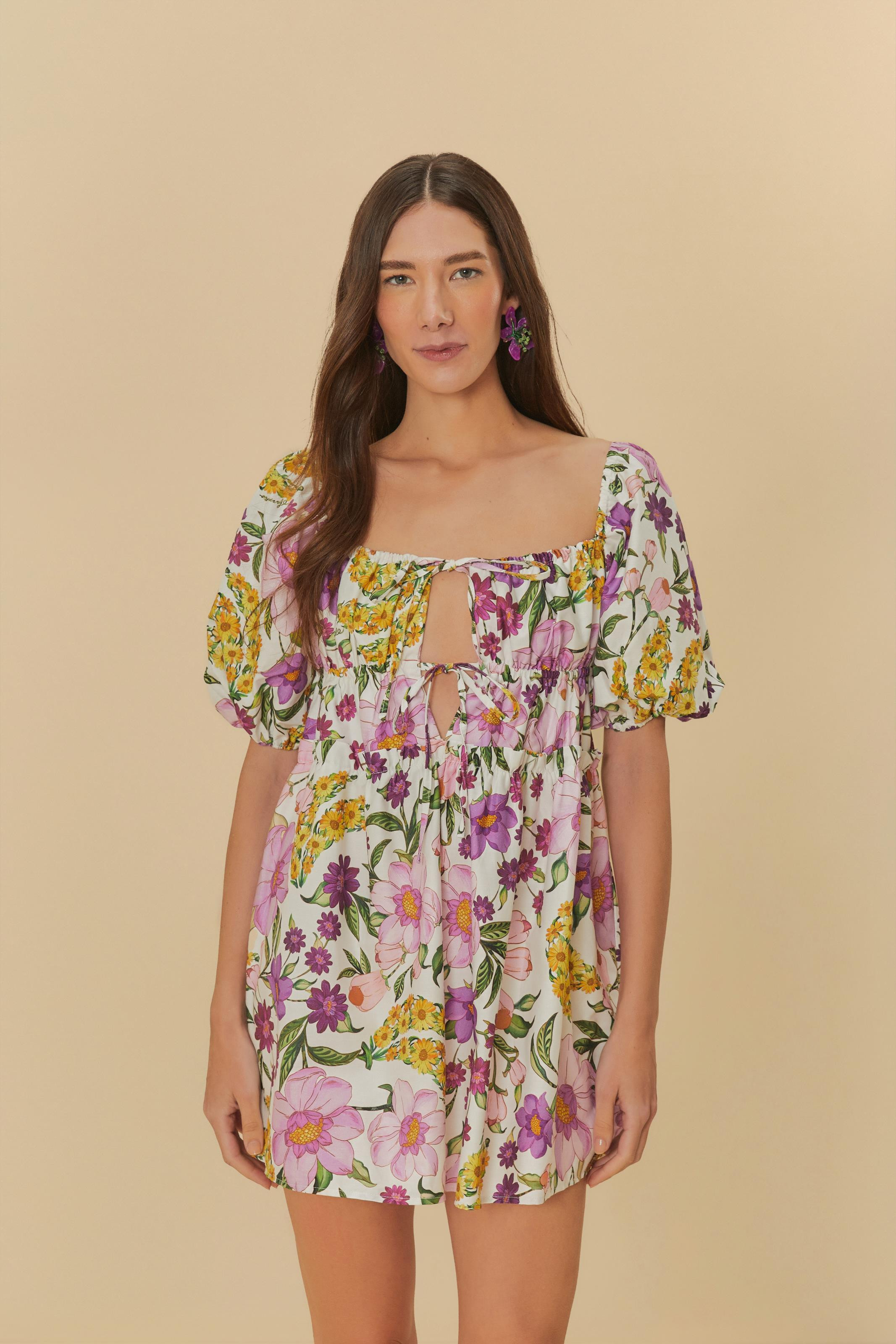 Vestido Curto Estampado Banana Flor | Farm Rio (BR)