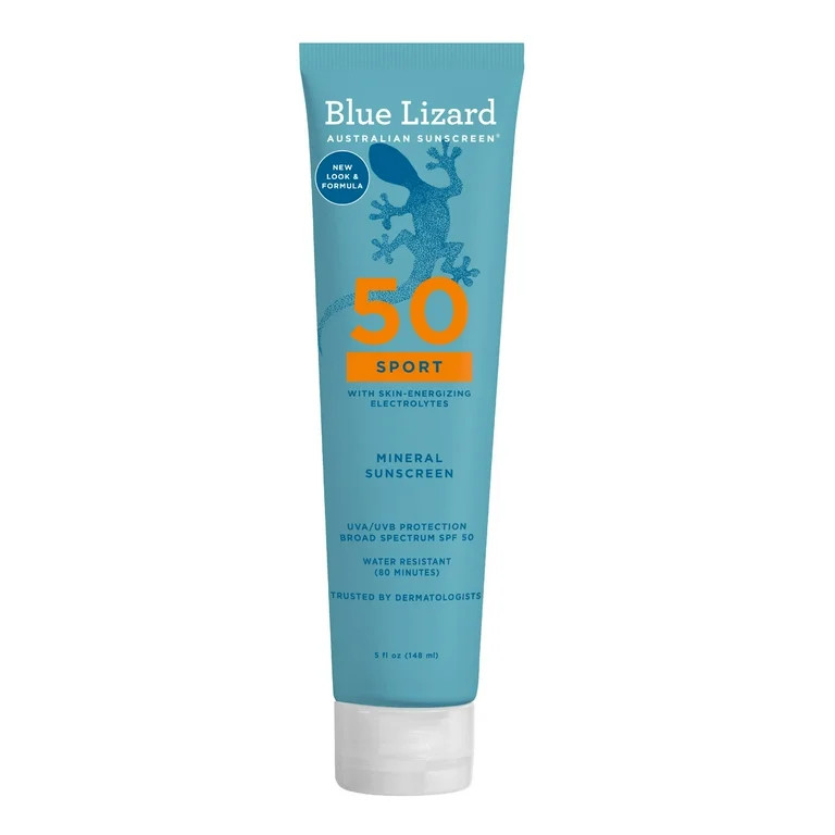 Blue Lizard Sport SPF 50 Loción Corporal con Protección Solar a Base de Minerales, Amplio Espec... | Walmart (US)