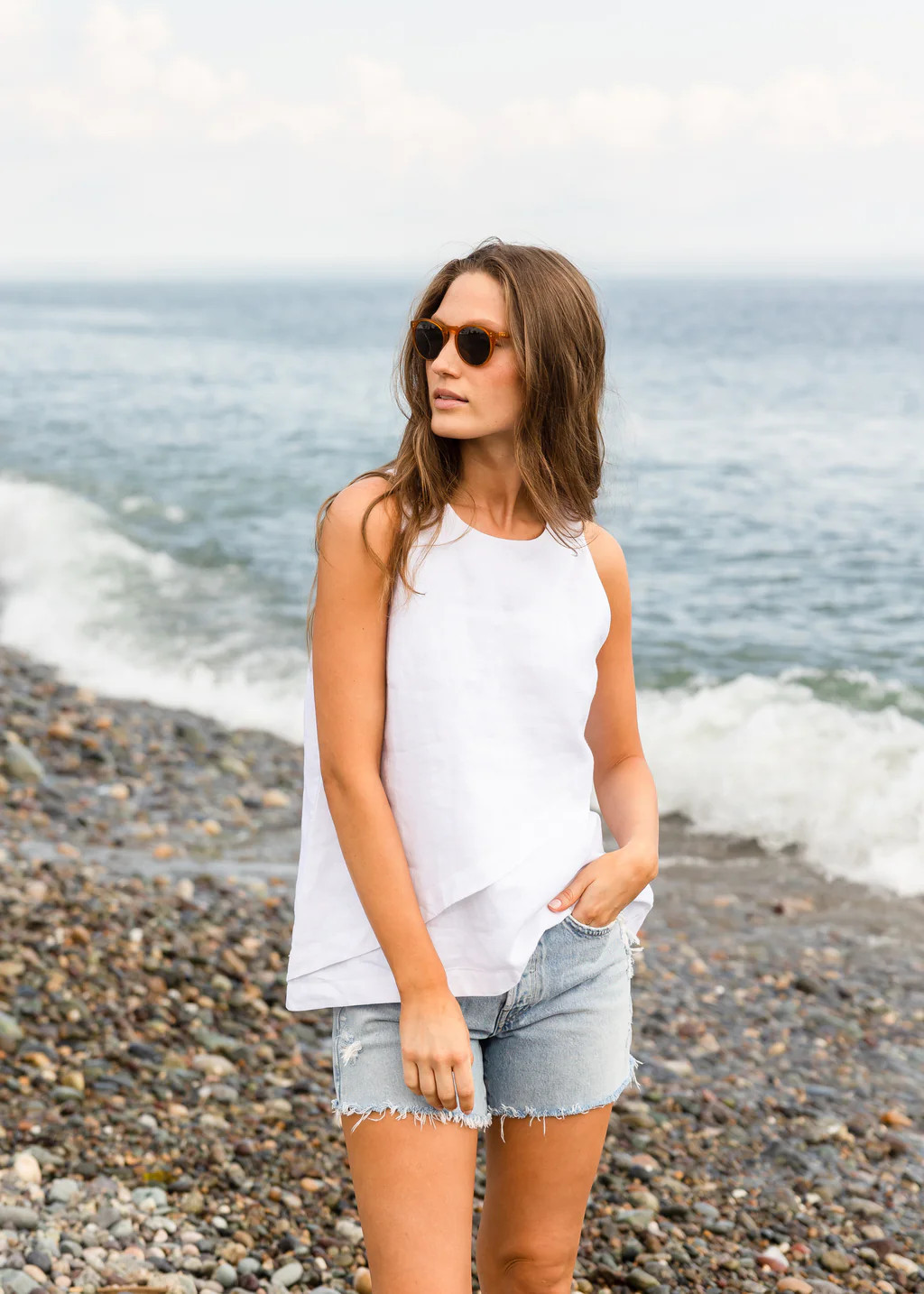 The Linen Overlay Top (Final Sale) | Alice Walk