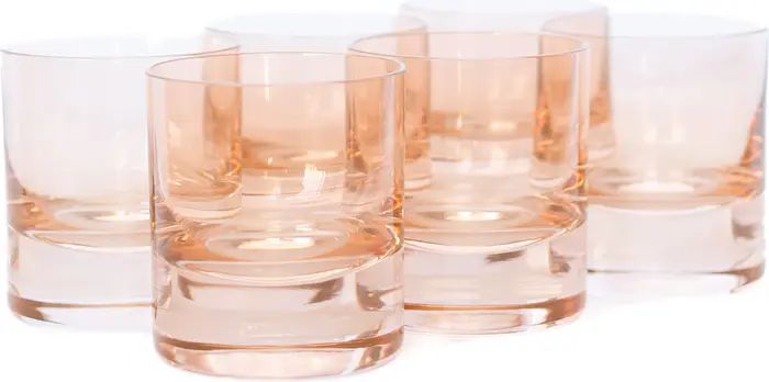 Estelle Colored Glass Set of 6 Rocks Glasses | Nordstrom | Nordstrom