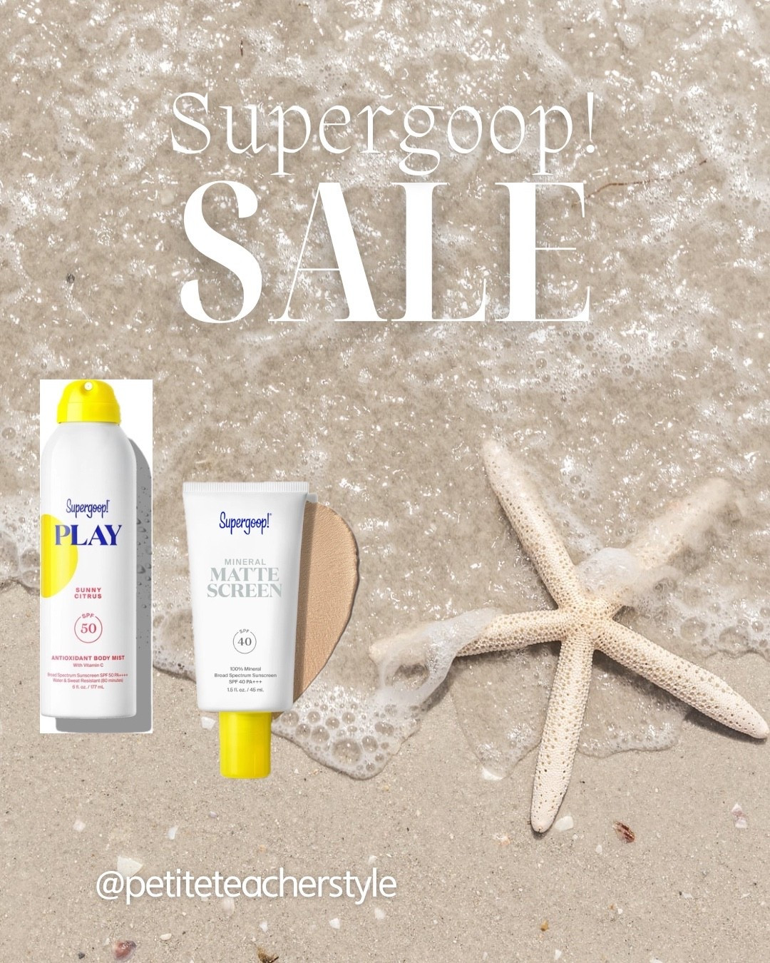 Supergoop! Sale ☀️

#LTKselfcare #LTKSaleAlert #LTKTravel