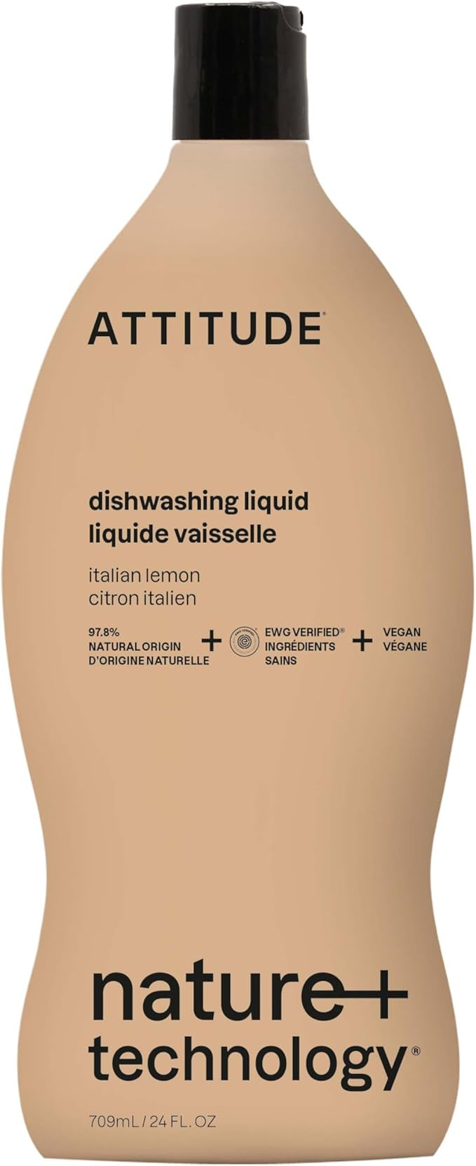 ATTITUDE Dish Soap, EWG Verified, Plant-Based & Vegan Dishwashing Liquid, Naturally Derived, Ital... | Amazon (US)