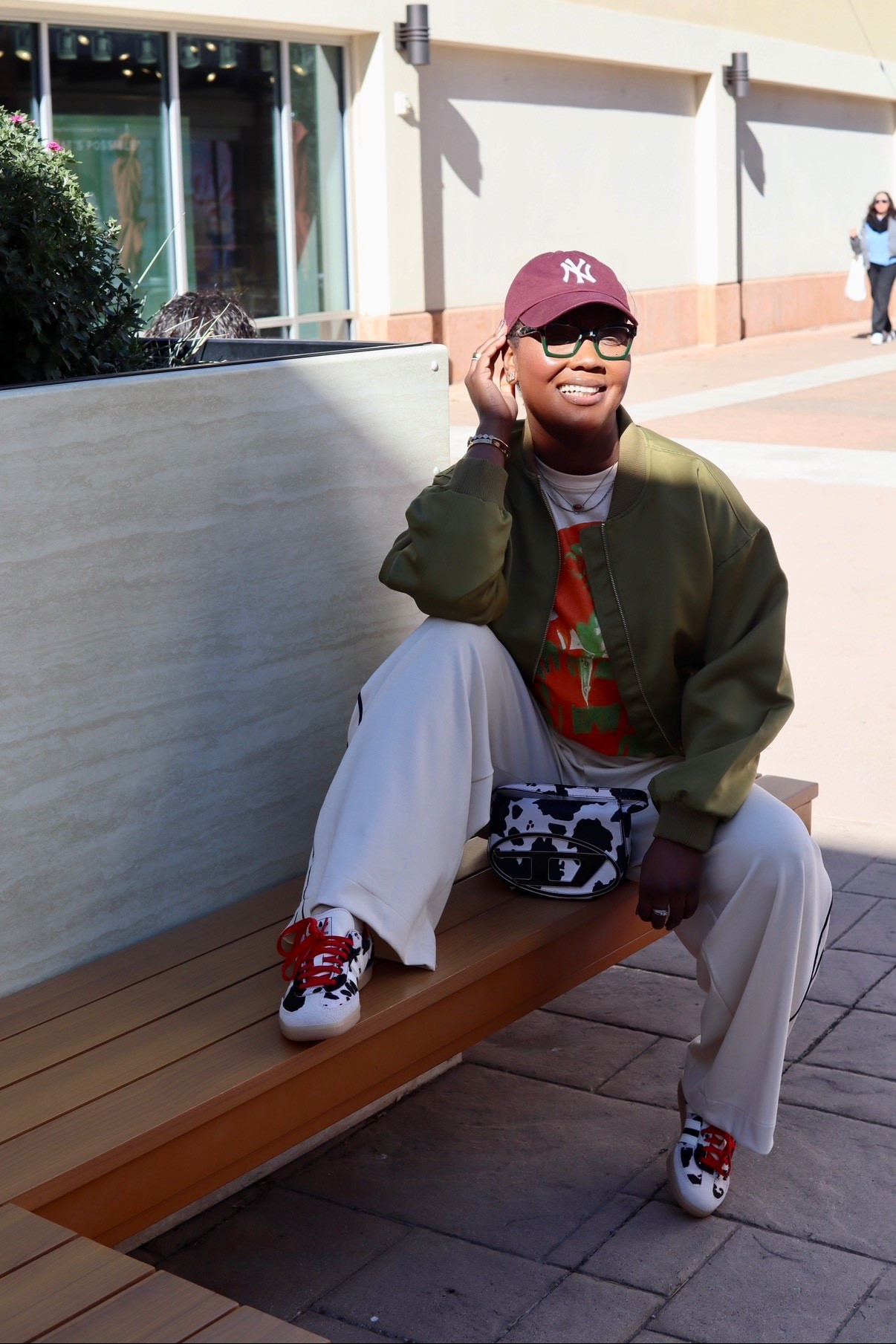 40 and over fashion . Wide leg swear pants , adidas samba , utility jacket , ootd

#LTKootd #LTKTall #LTKFindsUnder50