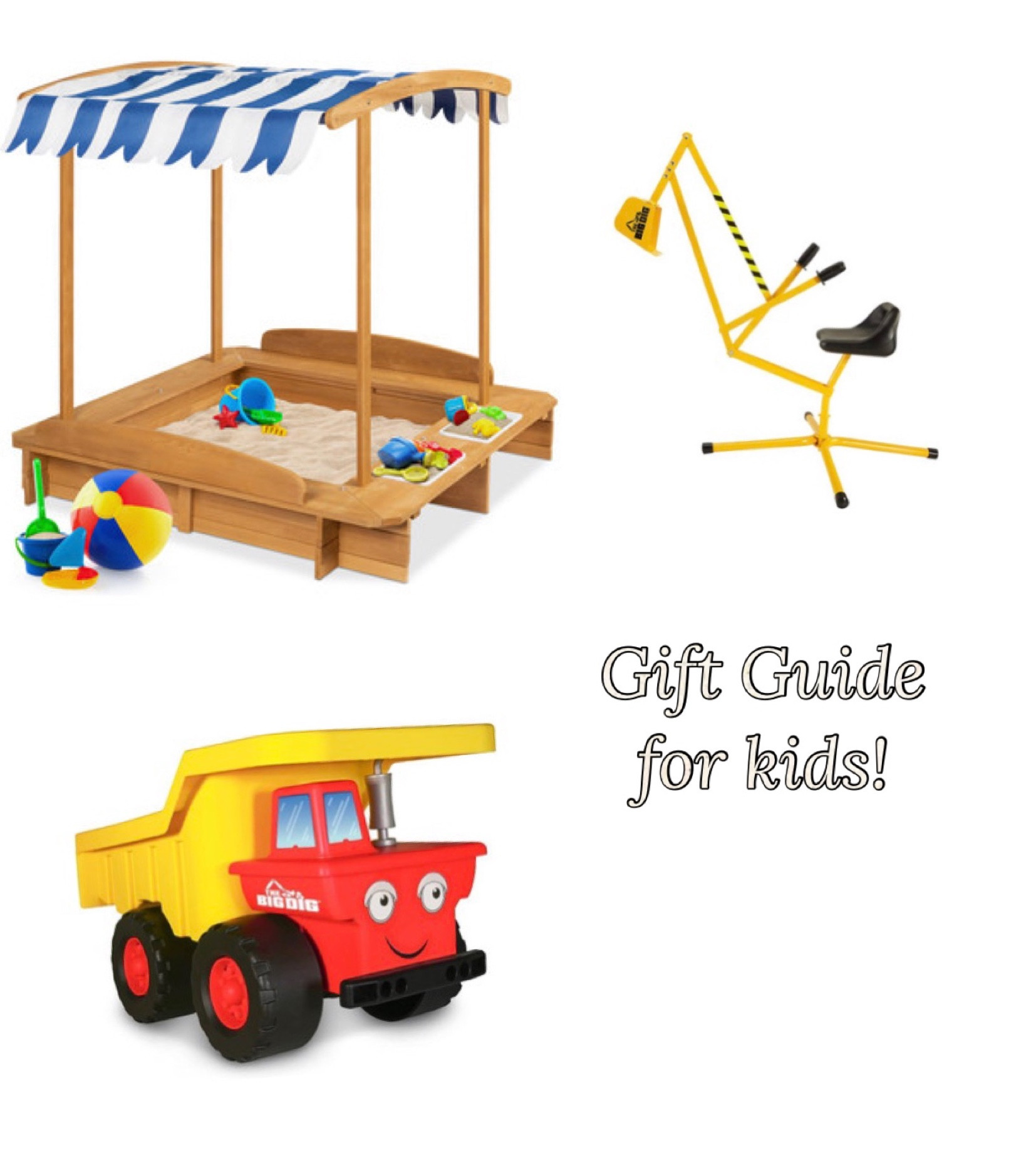 Gift guide for Kid Gifts Sandbox, trucks , outdoor toys, Christmas gift ideas for boys & girls 

#LTKGiftGuide #LTKkids #LTKCyberWeek