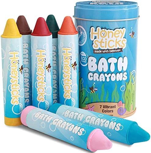 Honeysticks Bath Crayons for Toddlers & Kids - Handmade from Natural Beeswax for Non Toxic Bathtu... | Amazon (US)