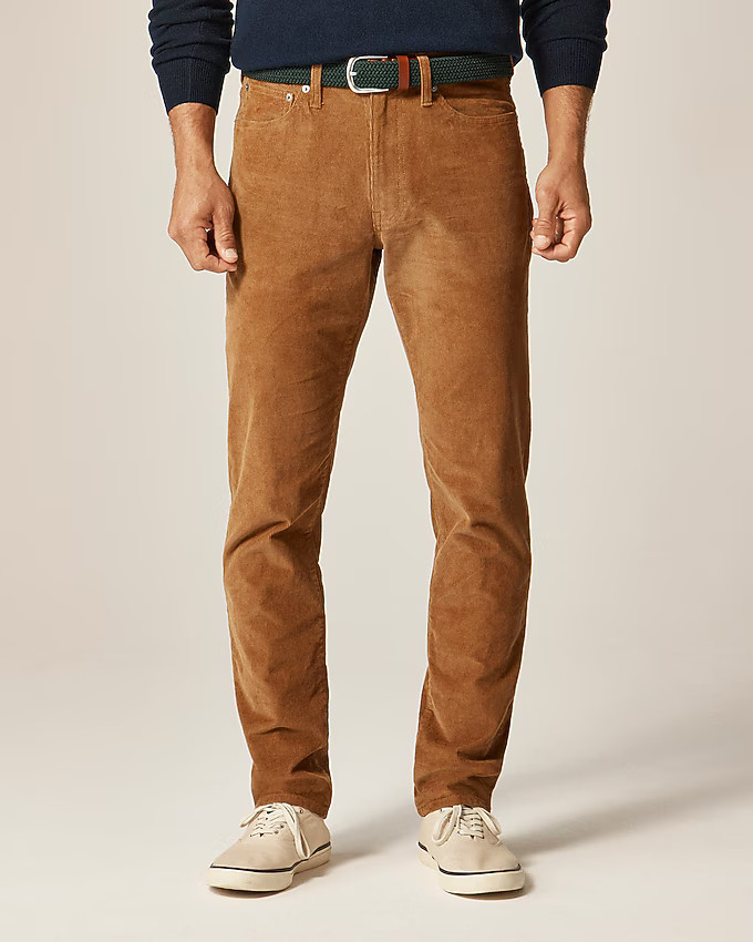 1040 Athletic Tapered-fit five-pocket stretch corduroy pant | J. Crew US
