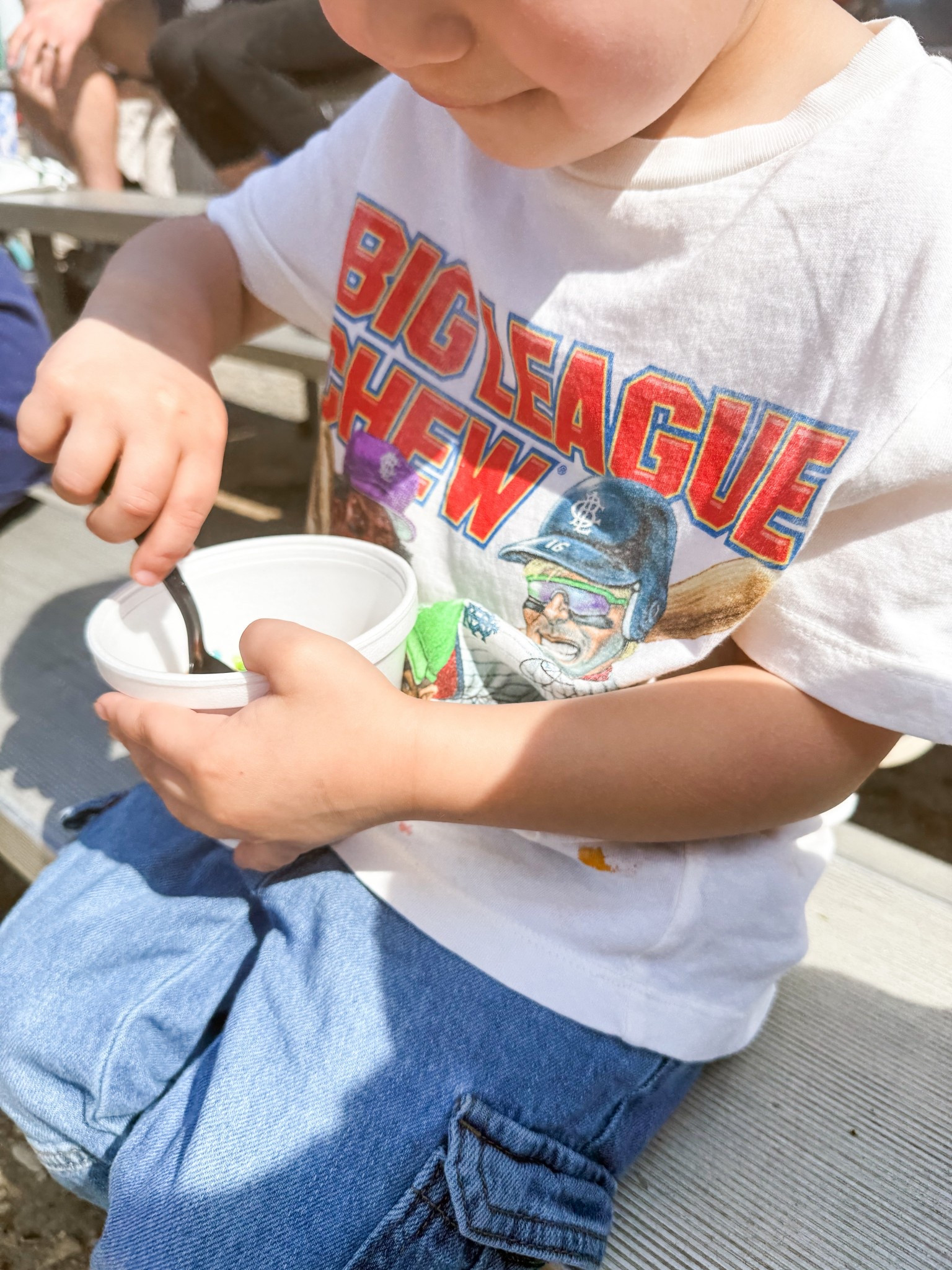  little bro, big fan energy 🧢⚾️ so much nostalgia of big league chew, obsessed with this tee! 💜 

#LTKootd #LTKKids #LTKmomlife