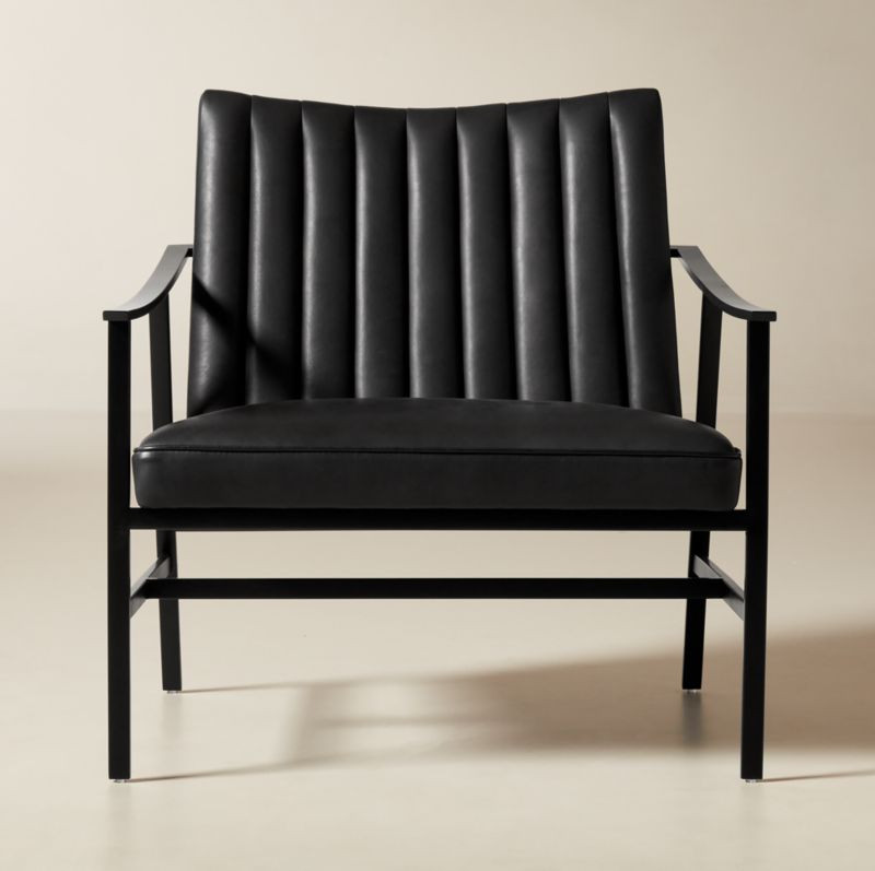 Blair Black Leather Accent Chair by Paul McCobb | CB2 | CB2