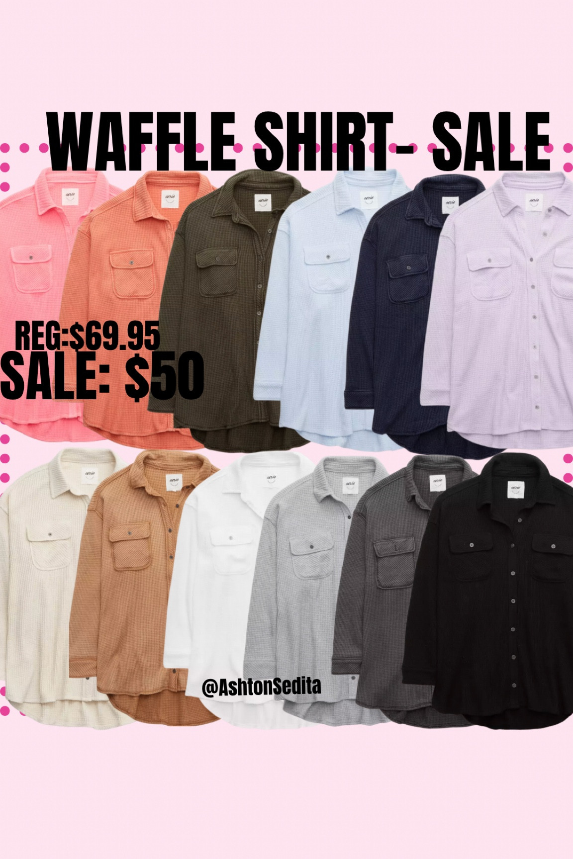 SALE!!! My favorite waffle shirt ! I get XL….I like oversized fit!! 

#LTKfit #LTKsalealert #LTKcurves