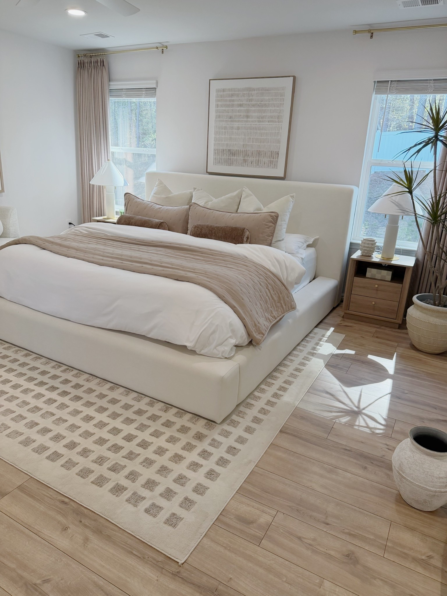 Neutral bedroom decor 
New floors! 

#LTKSaleAlert #LTKHome #LTKSeasonal