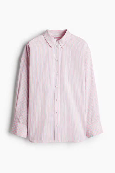 H & M - Hemdbluse aus Popeline - Rosa - Damen | H&M (DE, AT, CH, NL, FI)