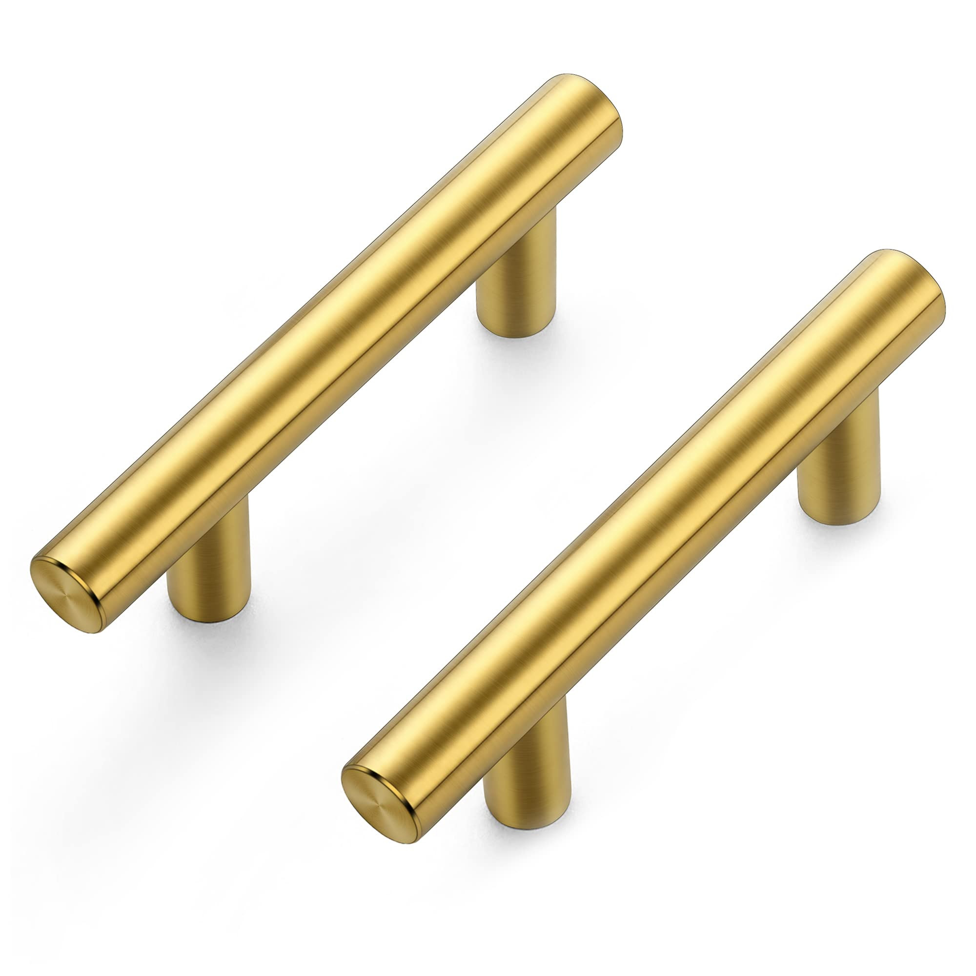 Ravinte Gold Cabinet Handles 5 Pack 2-1/2 inch Cabinet Pulls Brushed Brass Kitchen Cabinet Handle... | Amazon (US)