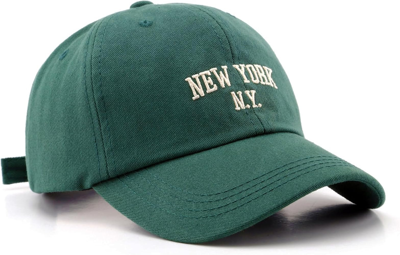 New York Embroidery Baseball Cap Cotton Trucker Dad Hat with Adjustable Buckle Visor Cap for Men ... | Amazon (US)