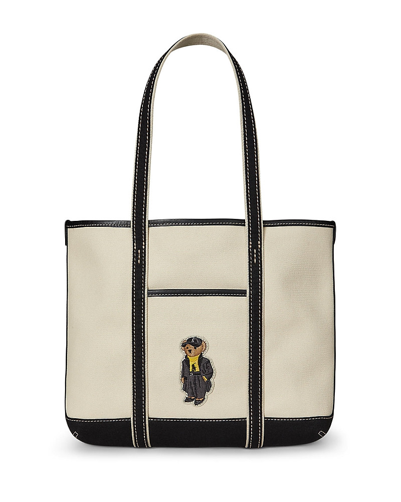 Polo Ralph Lauren Polo Bear Small Canvas Shopper Tote | Bloomingdale's (US)