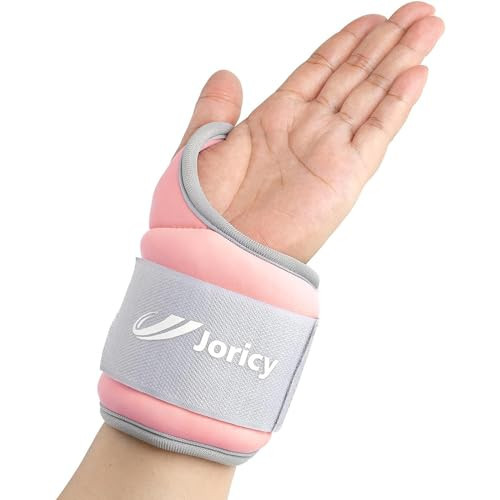 Wrist Weights for Women Men 3LBS Pair (1.5 LB Each Weight) Arm Weights with Thumb Loops Lock Weights Weighted Gloves for Running Walking Cardio Exercises, Light Pink | Amazon (US)