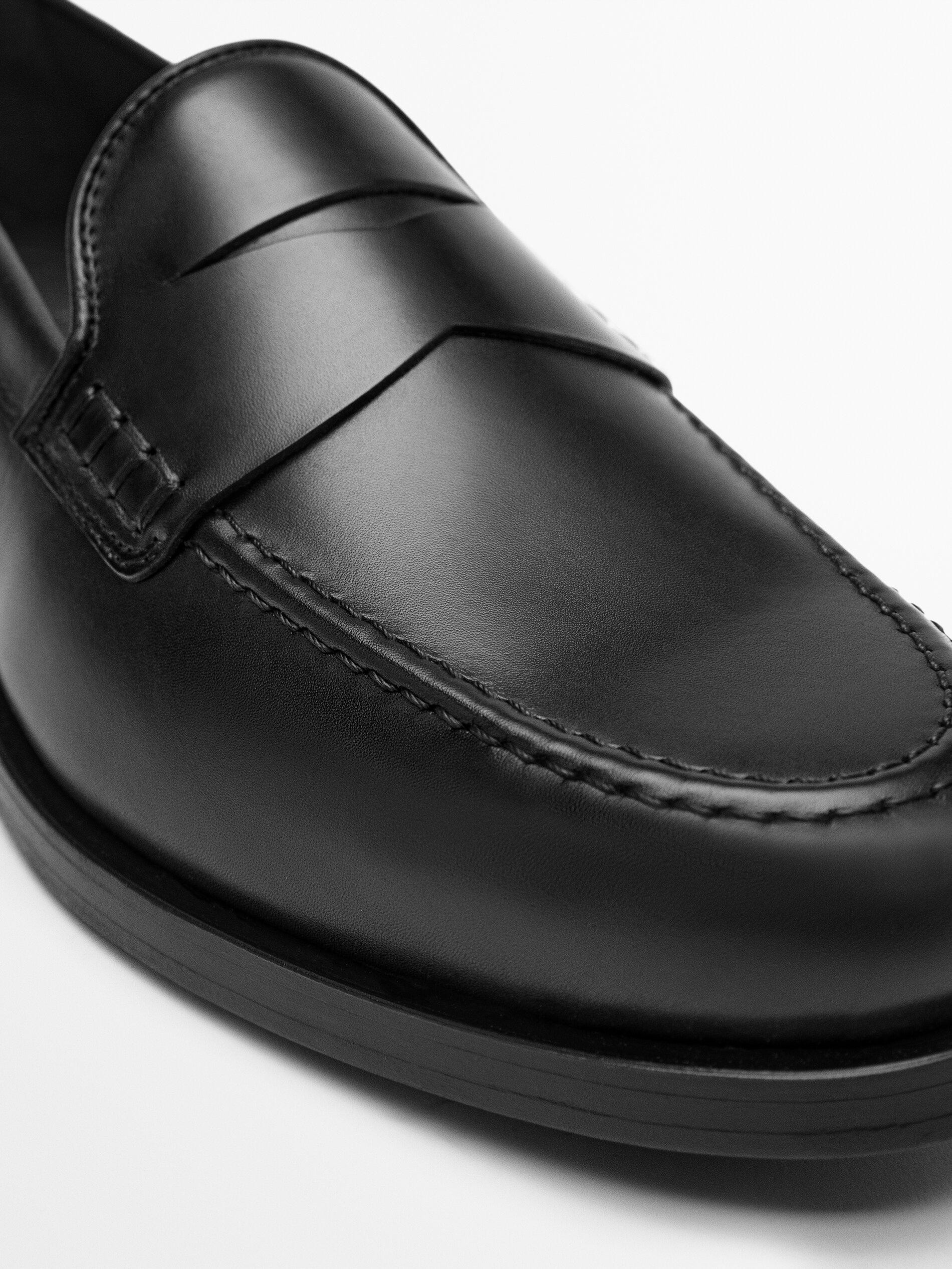 Loafer aus gebürstetem Nappaleder | Massimo Dutti DE