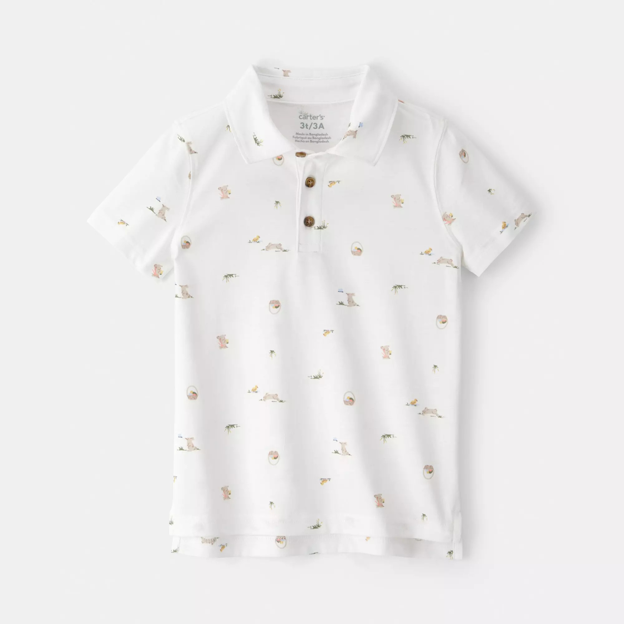 Toddler Boys Carter’s Easter Bunny Graphic Polo Shirt | Kohl's