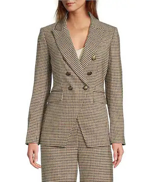 Antonio Melani Aurora Plaid Notch Collar Long Sleeve Button Front Blazer & Sophie Plaid Print Wid... | Dillard's