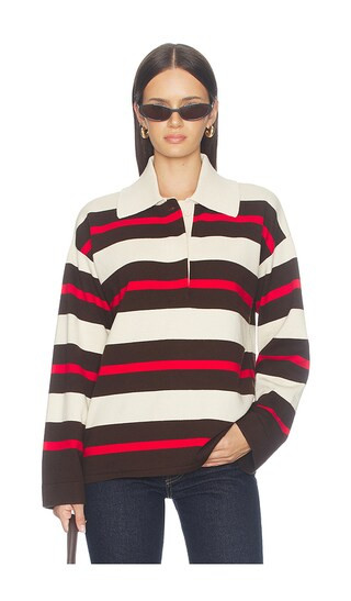 Ester Polo Top in Multi Red | Revolve Clothing (Global)