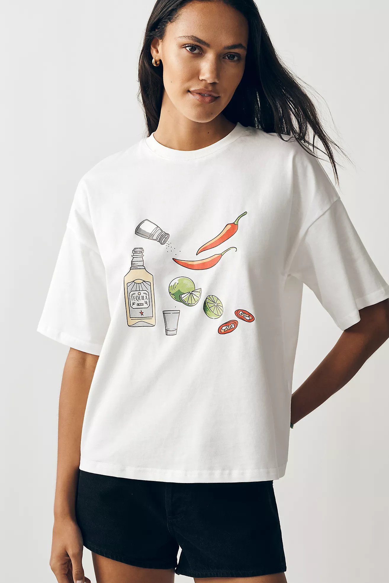 Never Fully Dressed Spicy Marg Cotton Graphic Tee | Anthropologie (US)