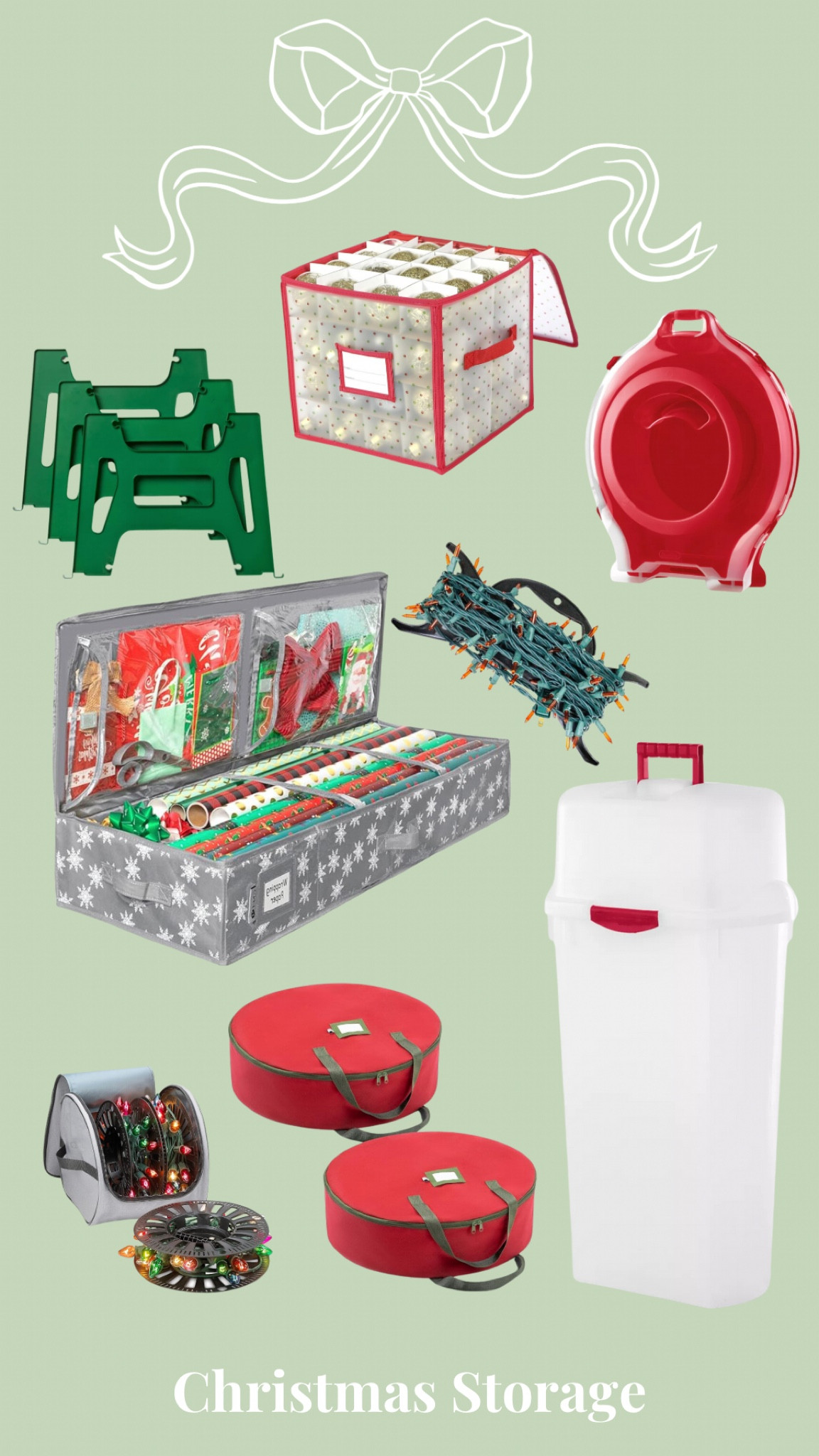 Perfect storage solutions for Christmas and holiday decor! 

#storage #christmasstorage #christmas #holidays

#LTKHoliday #LTKhome #LTKSeasonal