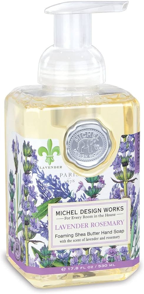 Michel Design Works Foaming Hand Soap, Lavender Rosemary, 17.8 Fl Oz | Amazon (US)