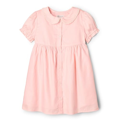Amazon Essentials x Sofia Grainge Toddlers and Baby Girls' Cotton Sateen Dress with Collar | Amazon (US)