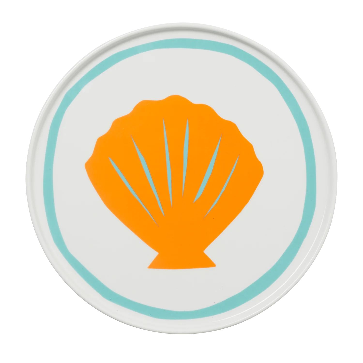 Orange Shell Plate | In the Roundhouse