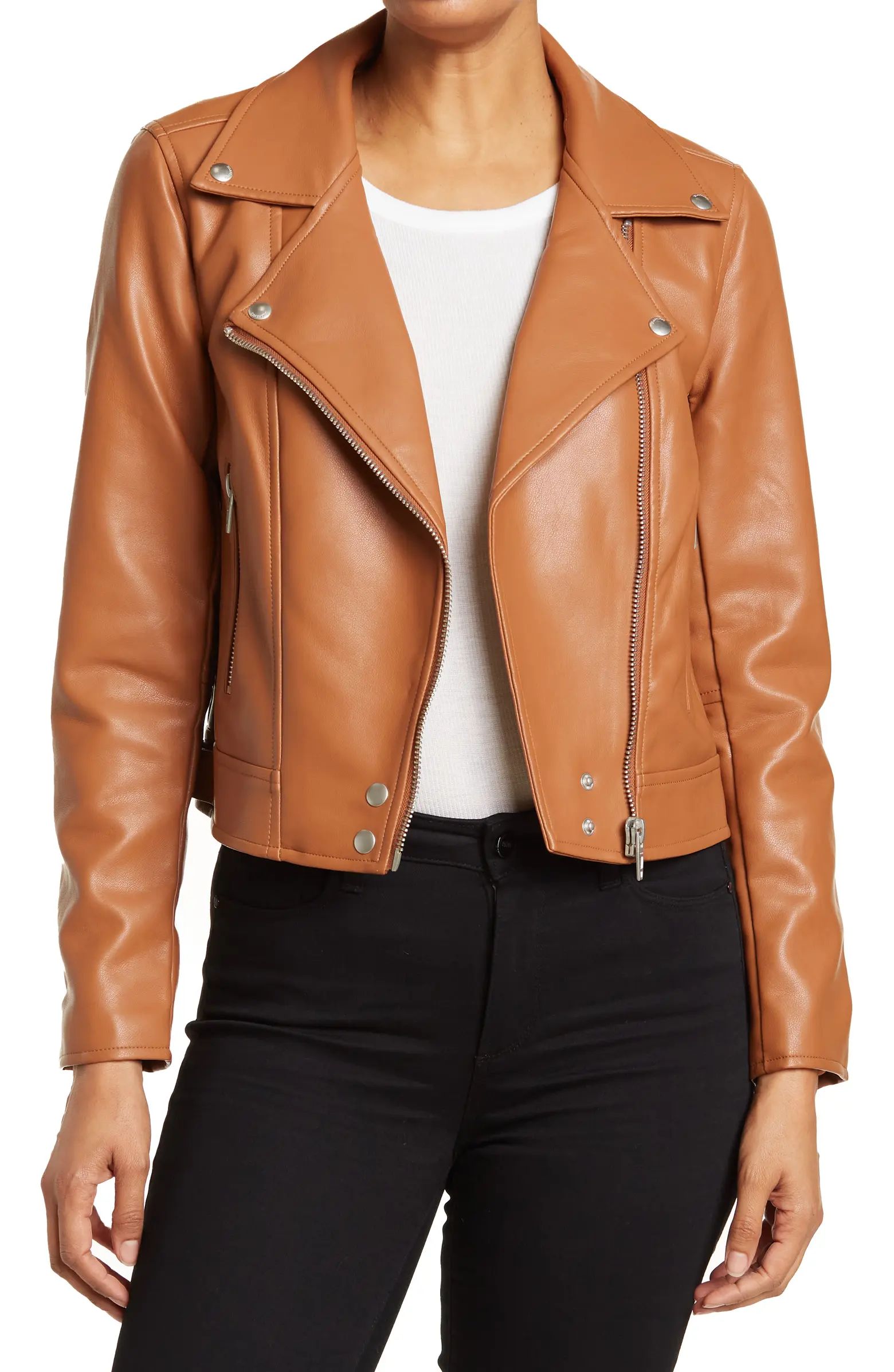 Faux Leather Moto Jacket | Nordstrom Rack