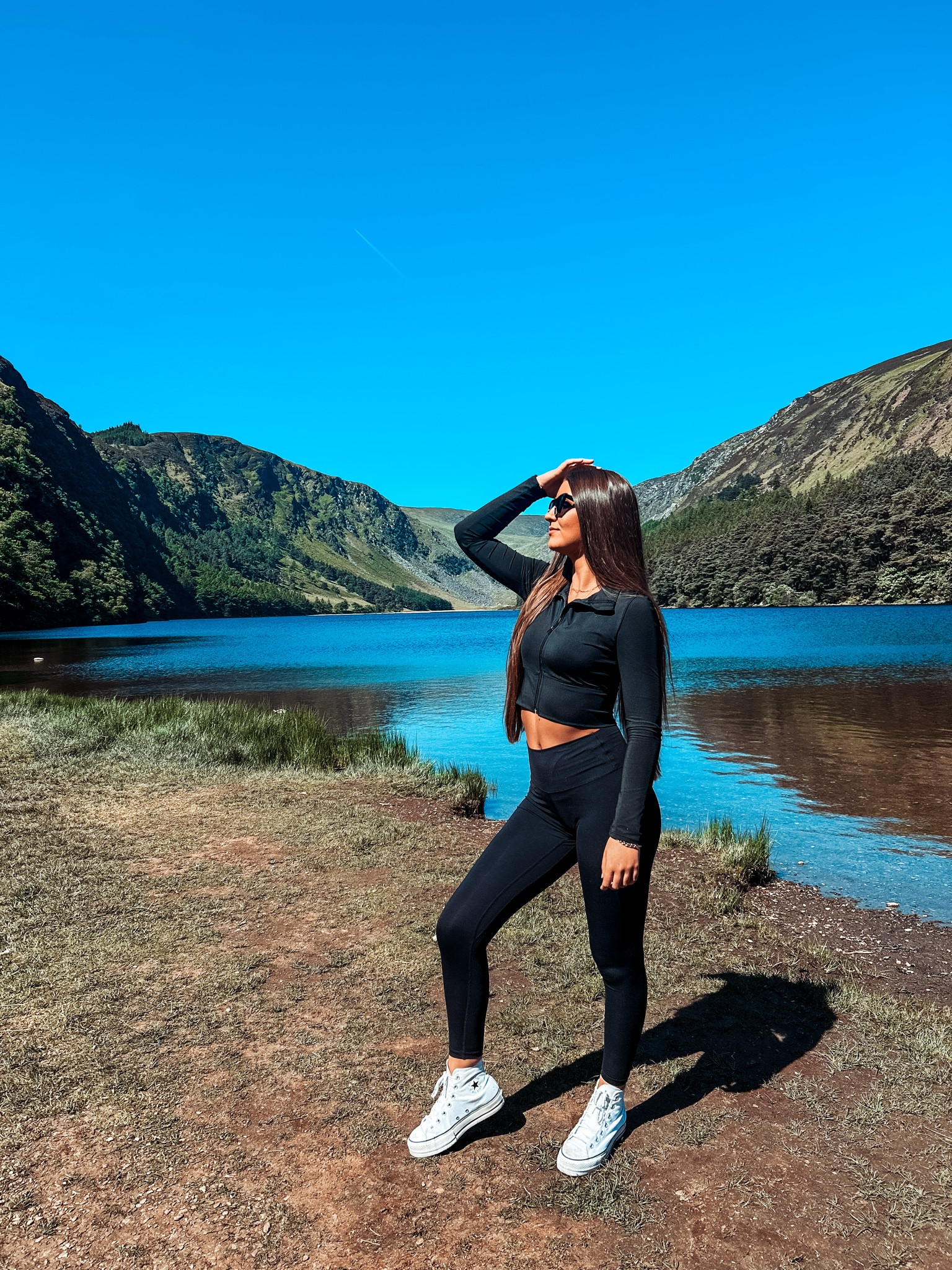 Obsessed with this zip up cropped jacket and these leggings are the perfect lululemon dupe!! So comfy and ideal for a hike or travel/comfy day in Europe. European summer, Ireland, study abroad, travel, Europe

#LTKGiftGuide #LTKtravel #LTKeurope