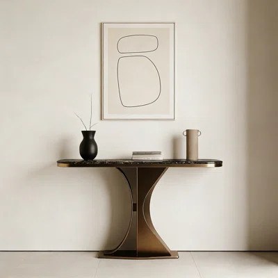 Modern Minimalist Art Luxury Console Table | Wayfair North America