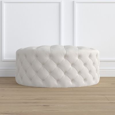 Romi Tufted Cocktail Ottoman | Frontgate