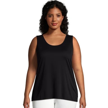 Hanes Just My Size Cool DRI Women s Tank (Plus ) Black 1X | Walmart (US)