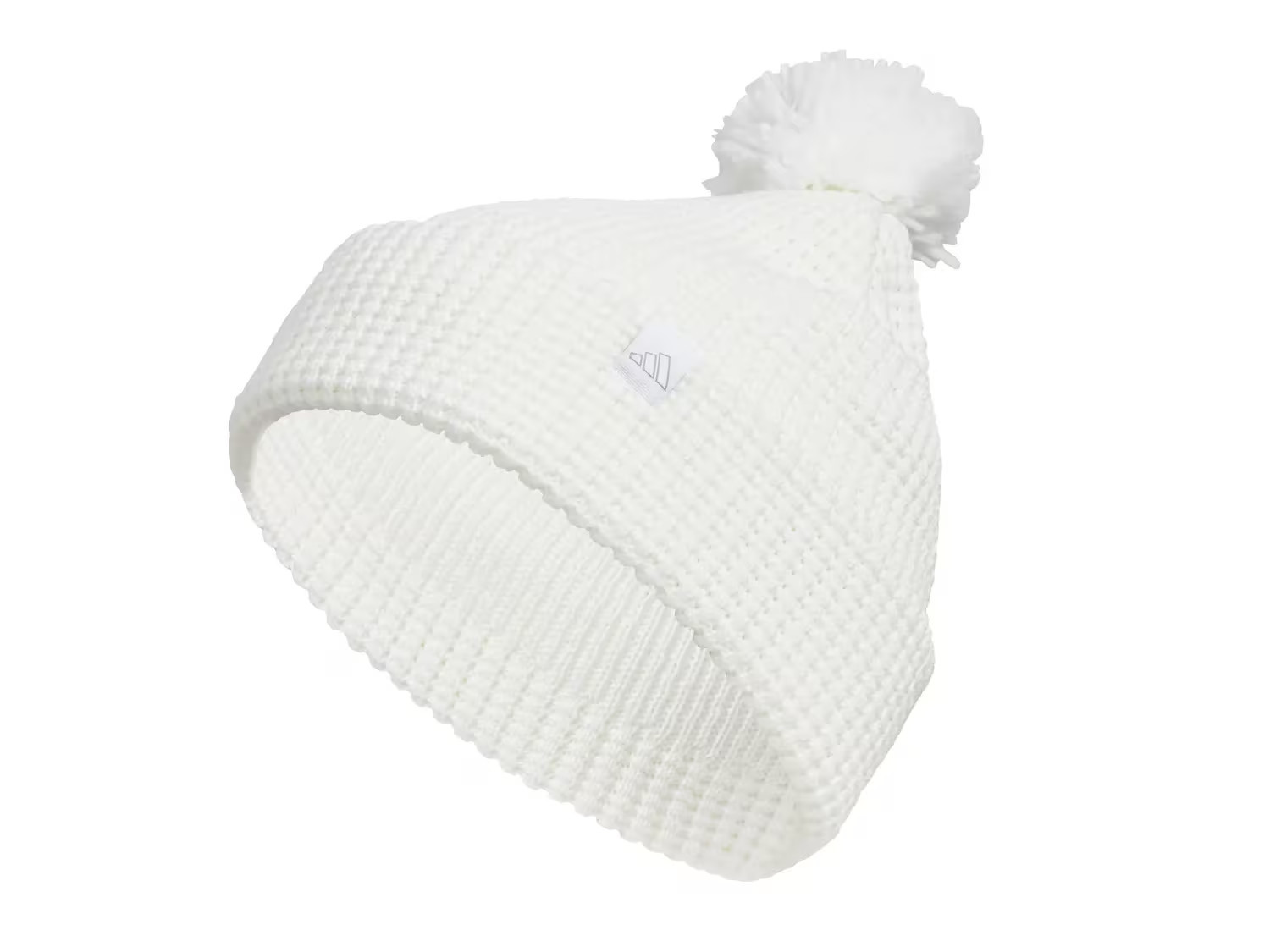 adidas Pom Ballie Beanie | Women's | White | Size One Size | Hats | Athletic | Beanie | DSW