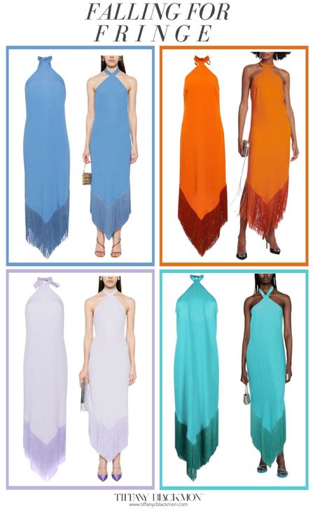 OBSESSED with this long fringe halter dress! I have this dress and love it… so flattering, lightweight, and available in multiple fabulous colors. Truly the perfect wedding guest dress and a great spring outfit (even a great summer outfit)! 

#LTKtravel #LTKwedding #LTKSeasonal