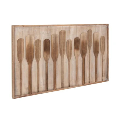 Wood Framed Wall Décor with Raised Paddles | Wayfair North America